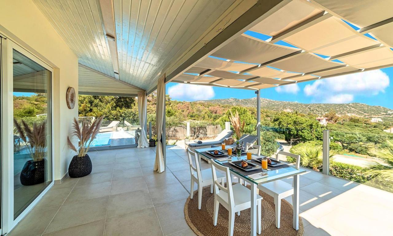 Olive Green Villa Heated Pool 圣尼古拉奥斯 外观 照片
